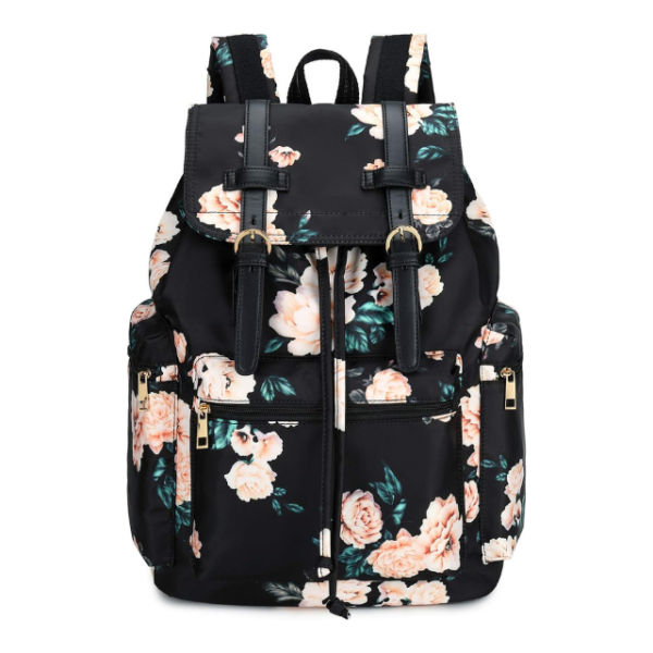 Floral College Backpack for Women.