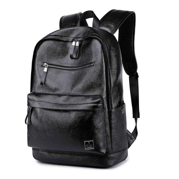 Waterproof Leather Laptop Backpack